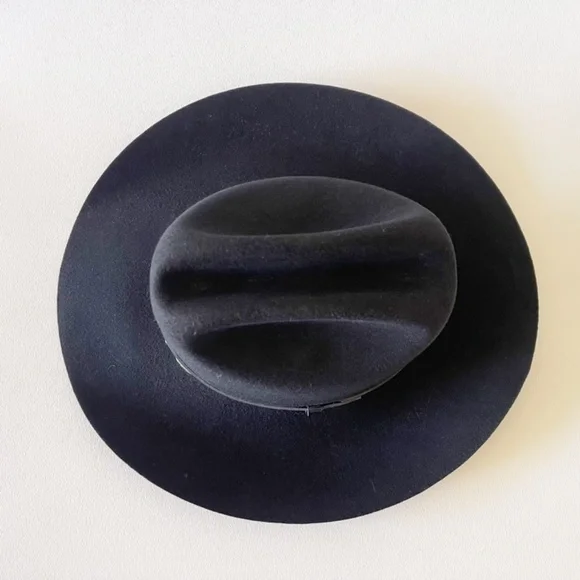 Wool Felt Cowboy Hat Western Ranch Rodeo Festival Costume Black 7 WPL 5923 USA